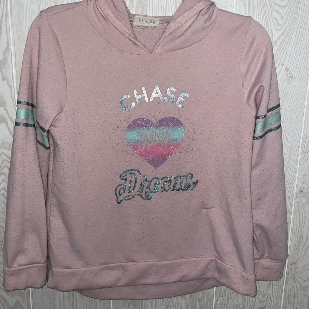 Btween size 12 (pulling on sleeves) still so cute